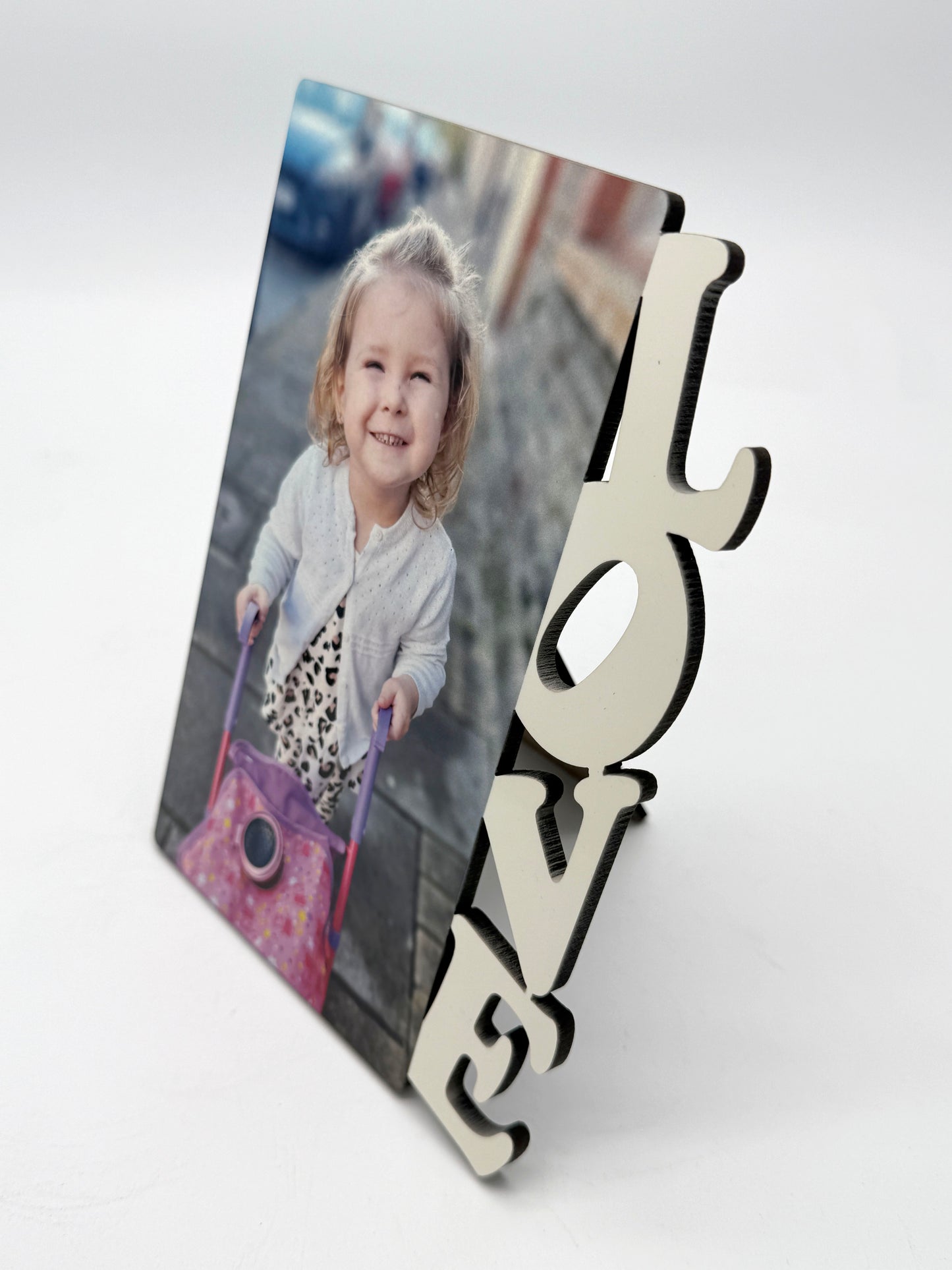 'LOVE' photo frame with stand - VALENTINES/MOTHERS DAY
