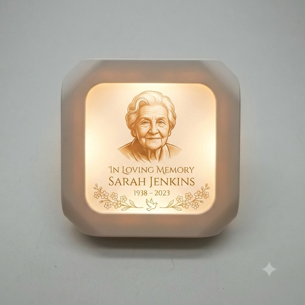 Custom Memorial Plug-In Nightlight | Personalized In Loving Memory Keepsake