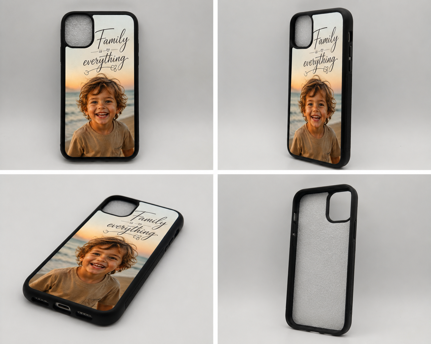 Personalized iPhone Case with Your Photo & Custom Text (If room on image)