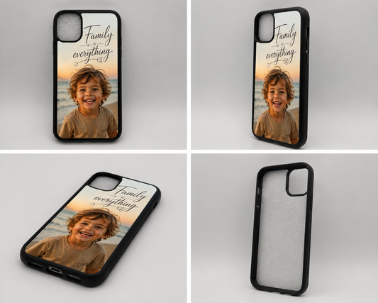 Personalized iPhone Case with Your Photo & Custom Text (If room on image)
