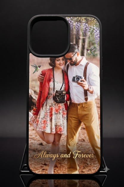 Personalized iPhone Case with Your Photo & Custom Text (If room on image)