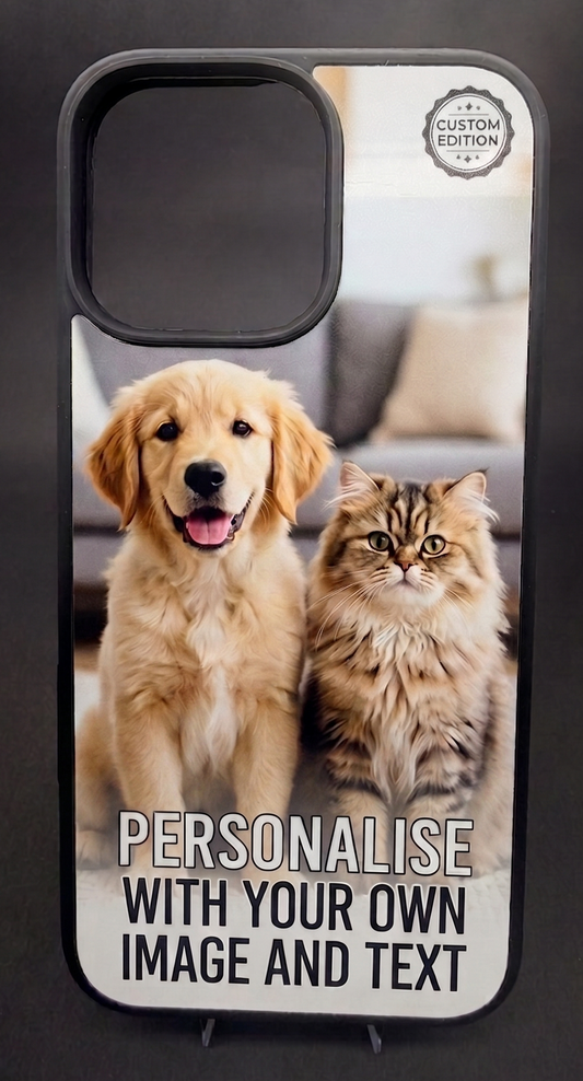 Personalized iPhone Case with Your Photo & Custom Text (If room on image)