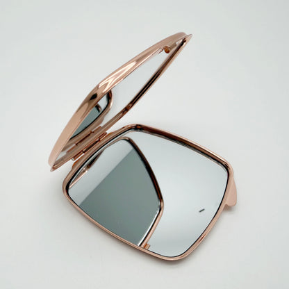Personalised Rose Gold Compact Mirror – Custom Photo Lid