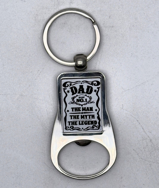 The Man, The Myth, The Legend Bottle Opener Keyring