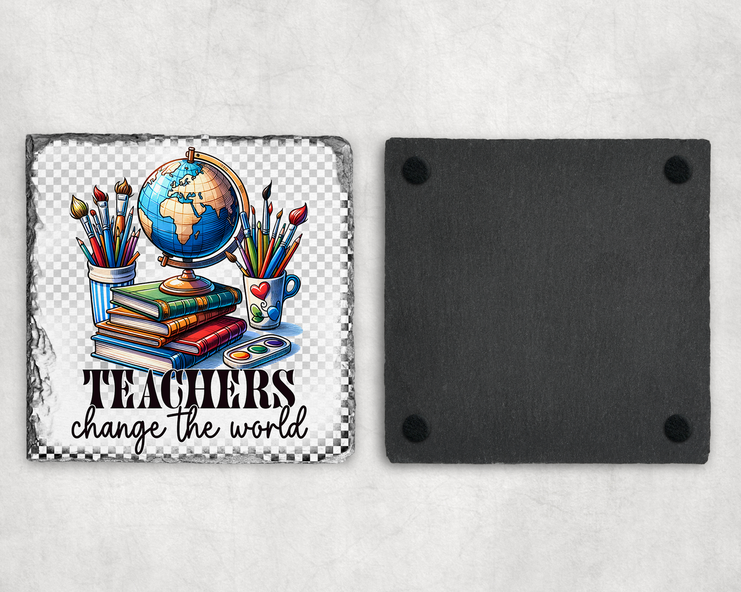 Coffee Mug Coaster Set - Teacher Gift (set of 4)